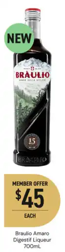 Dan Murphy's Braulio Amaro Digestif Liqueur offer