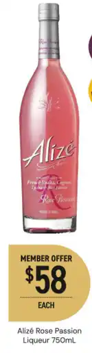 Dan Murphy's Alizé Rose Passion Liqueur offer