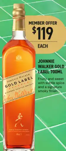 Dan Murphy's Johnnie walker gold label offer