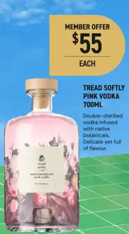 Dan Murphy's Tread softly pink vodka offer