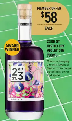 Dan Murphy's 23rd st distillery violet gin offer