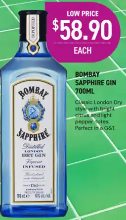 Dan Murphy's Bombay sapphire gin offer