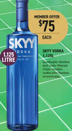 Dan Murphy's Skyy vodka offer