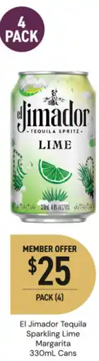 Dan Murphy's El Jimador Tequila Sparkling Lime Margarita offer