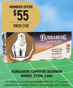 Dan Murphy's Bundaberg campfire bourbon barrel offer