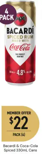 Dan Murphy's Bacardi & Coca-Cola Spiced offer