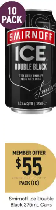 Dan Murphy's Smirnoff Ice Double Black offer