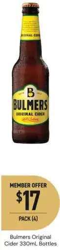 Dan Murphy's Bulmers original cider offer