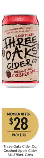Dan Murphy's Three oaks cider co offer