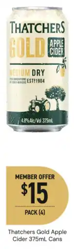 Dan Murphy's Thatchers gold apple cider offer
