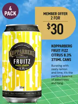 Dan Murphy's Kopparberg fruit fizz citrus offer