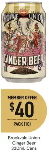 Dan Murphy's Brookvale Union Ginger Beer offer