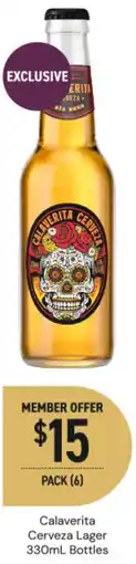 Dan Murphy's Calaverita Cerveza Lager Bottles offer