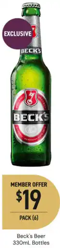 Dan Murphy's Beck's Beer Bottles offer