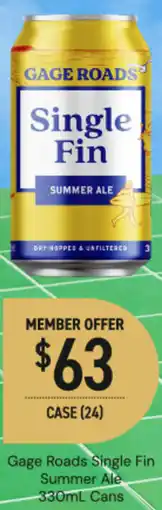 Dan Murphy's Gage Roads Single Fin Summer Ale offer