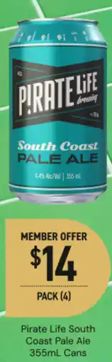 Dan Murphy's Pirate Life South Coast Pale Ale offer