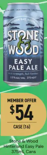 Dan Murphy's Stone & Wood Hinterland Easy Pale offer