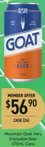 Dan Murphy's Mountain Goat Very Enjoyable Beer offer