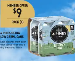 Dan Murphy's 4 pines ultra low offer