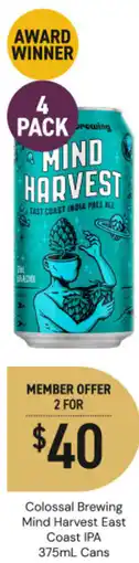 Dan Murphy's Colossal brewing mind harvest east coast ipa offer
