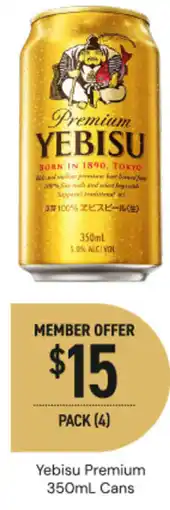 Dan Murphy's Yebisu Premium offer