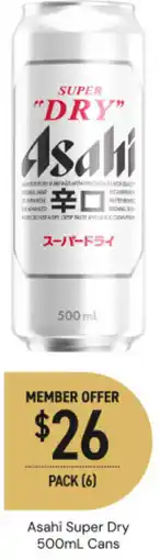 Dan Murphy's Asahi Super Dry offer