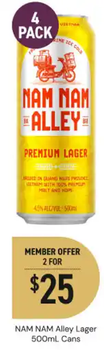 Dan Murphy's Nam nam alley lager offer