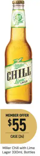 Dan Murphy's Miller Chill with Lime Lager offer