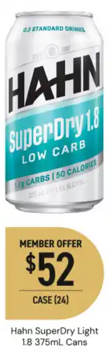 Dan Murphy's Hahn SuperDry Light offer