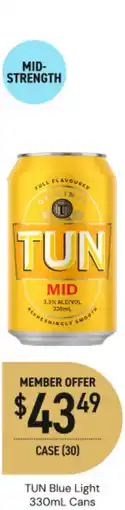 Dan Murphy's Tun blue light offer