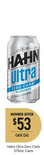 Dan Murphy's Hahn Ultra Zero Carb offer
