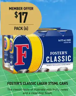 Dan Murphy's Foster's classic lager offer