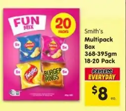 Spar Smith's multipack box offer