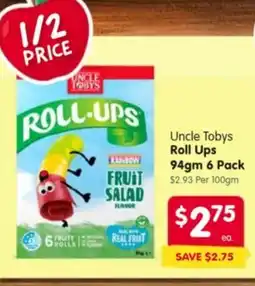 Spar Uncle tobys roll ups offer