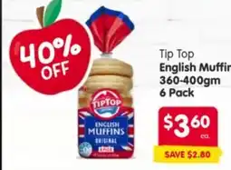Spar Tip top english muffins offer