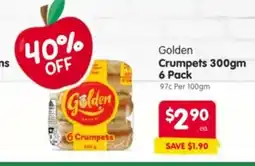 Spar Golden crumpets offer