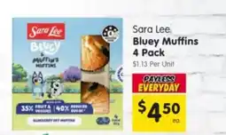 Spar Sara lee bluey muffins offer