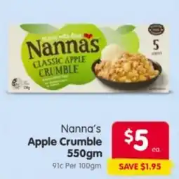 Spar Nanna's apple crumble offer