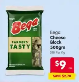 Spar Bega cheese block offer
