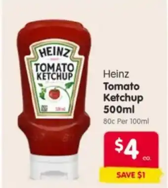 Spar Heinz tomato ketchup offer
