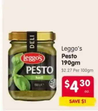 Spar Leggo's pesto offer