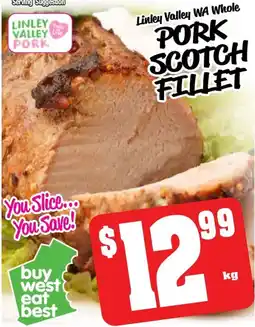 Farmer Jack's Pork scotch fillet offer