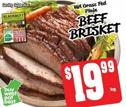 Farmer Jack's Beef brisket offer