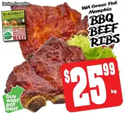 Farmer Jack's Bbq beef ribs offer