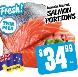Farmer Jack's Salmon portions offer