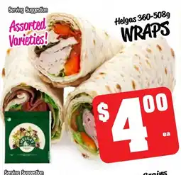 Farmer Jack's Helgas wraps offer