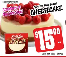 Farmer Jack's Cheesecake offer
