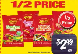 Farmer Jack's Allen's confectionery bags offer
