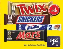 Farmer Jack's Mars confectionery bars offer