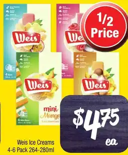 Farmer Jack's Weis ice creams offer